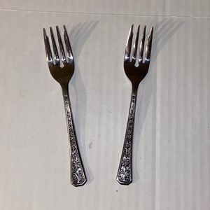 Interpur Two Stainless Steel Salad Forks